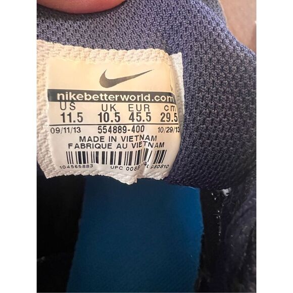 Nike Mens Size 11.5 Dual Fusion Athletic Sneakers Blue Ombre Running Workout Gym - Picture 14 of 14